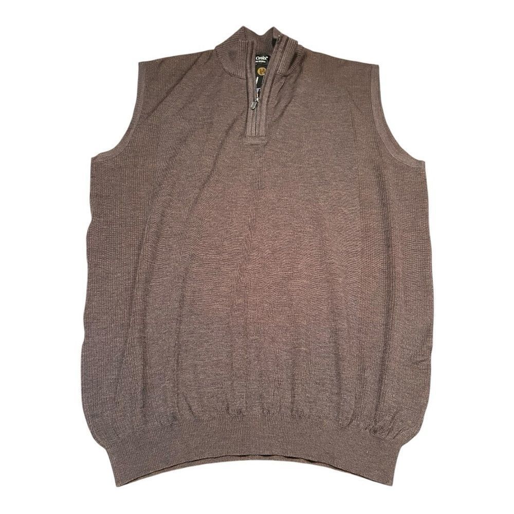 St Croix NWT Men’s Zio Mock Neck Wool Knjt vest MSRP $395 size XLT